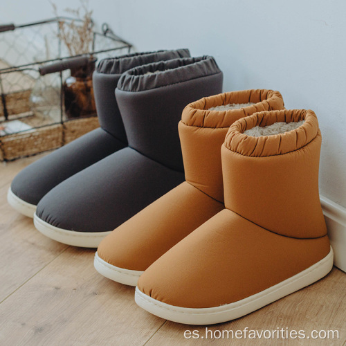 Botas de invierno cálidas impermeables de piel gruesa